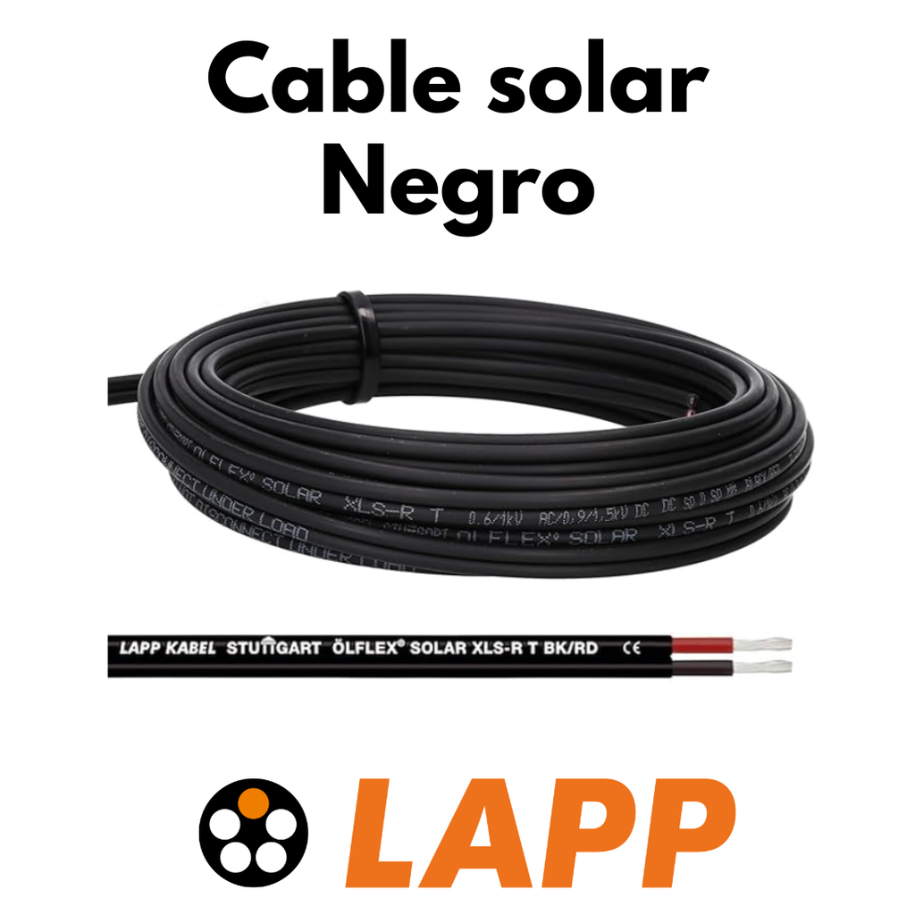 Cable Solar Negro